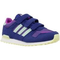 adidas ZX 700 CF C girls\'s Children\'s Shoes (Trainers) in purple