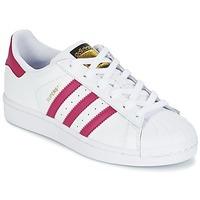adidas superstar foundatio girlss childrens shoes trainers in white