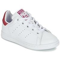 adidas stan smith el c girlss childrens shoes trainers in white