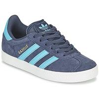 adidas GAZELLE C girls\'s Children\'s Shoes (Trainers) in blue