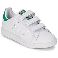 adidas STAN SMITH CF C boys\'s Children\'s Shoes (Trainers) in white