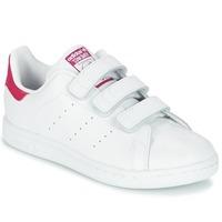 adidas stan smith cf c girlss childrens shoes trainers in white