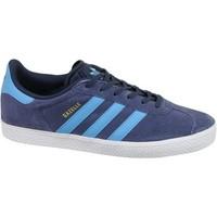 adidas gazelle j girlss childrens shoes trainers in blue