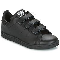 adidas STAN SMITH CF C boys\'s Children\'s Shoes (Trainers) in black