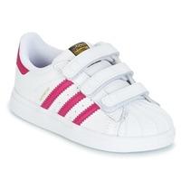 adidas SUPERSTAR CF I girls\'s Children\'s Shoes (Trainers) in white