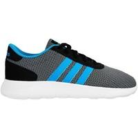 adidas lite racer boyss childrens shoes trainers in white