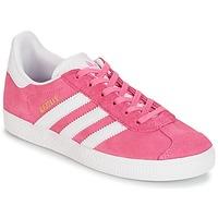 adidas GAZELLE C girls\'s Children\'s Shoes (Trainers) in pink