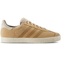 adidas Gazelle Fashion J Linkhacbrowncwhite girls\'s Children\'s Shoes (Trainers) in BEIGE