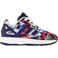 adidas zx flux el i girlss childrens shoes trainers in blue