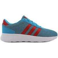 adidas lite racer k boyss childrens shoes trainers in blue