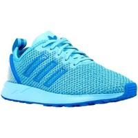 adidas zx flux adv k boyss childrens shoes trainers in blue