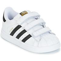 adidas SUPERSTAR CF I boys\'s Children\'s Shoes (Trainers) in white