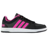 adidas hoops nubuck child girls trainers