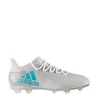 adidas X 17.2 Firm Ground Football Boots - White/Energy Blue/Clear Gre, White/Blue/Grey/Clear