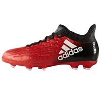 adidas X 16.1 Firm Ground Football Boots - Red/White/Core Black - Kids, Black