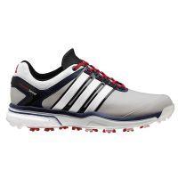 adipower boost golf shoe clear greynavywhite