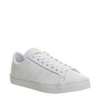 adidas court vantage white mono gold