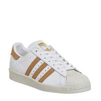 adidas superstar 80s trainers white croc tan