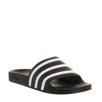 Adidas Adilette Sliders BLACK WHITE