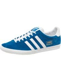 adidas Originals Mens Gazelle OG Trainers Airforce Blue/White/Metallic Gold