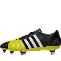 adidas Mens FF80 Pro 2.0 XTRX SG Rugby Boots Core Black/White/Bright Yellow