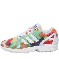 adidas Originals Womens ZX Flux Trainers White/White/Night Flash