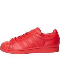 adidas Originals Womens Superstar Glossy Toe Trainers Ray Red/Ray Red/Black