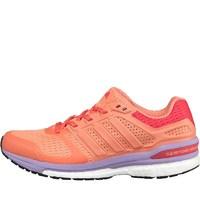adidas Womens Supernova Sequence Boost 8 Stability Running Shoes Sun Glow/Sun Glow/Shock Red