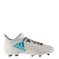 adidas X 17.3 Firm Ground Football Boots - White/Energy Blue/Clear Gre, White/Blue/Grey/Clear
