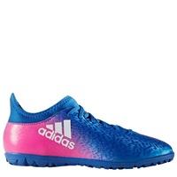 adidas X 16.3 Astroturf Trainers - Blue/White/Shock Pink - Kids, Blue