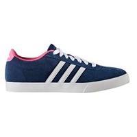 adidas Neo Courtset Shoes - Womens - Mystery Blue/Footwear White/Shock Pink