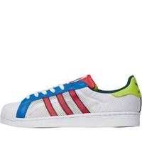 adidas Originals Superstar Trainers White/Bold Red/Utility Green