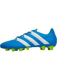 adidas Mens ACE 16.4 FxG Football Boots Shock Blue/White/Semi Solar Slime