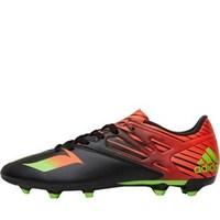 adidas Mens MESSI 15.3 FG / AG Football Boots Core Black/Solar Green/Solar Red