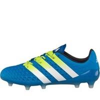 adidas Mens ACE 16.1 FG/AG Football Boots Shock Blue/White/Semi Solar Slim