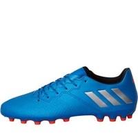 adidas mens messi 163 ag football boots shock bluemetallic silvercore  ...