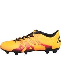 adidas Mens X 15.3 FG / AG Football Boots Solid Gold/Core Black/Shock Pink