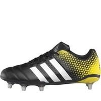 adidas Mens Adipower Kakari 3.0 Rugby Boots Core Black/White/Bright Yellow