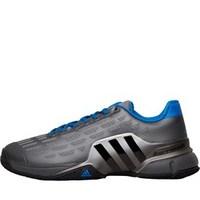 adidas Mens Barricade 2016 Clay Tennis Shoes Iron/Core Black/Shock Blue