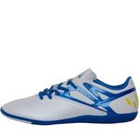 adidas Mens MESSI 15.3 IN Indoor Trainers White/Prism Blue/Core Black