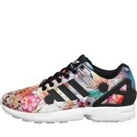 adidas originals womens zx flux x the farm company trainers core black ...