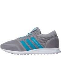 adidas Originals Womens Los Angeles Trainers Grey/Shock Green/White