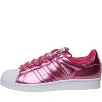adidas originals womens superstar trainers metallic pinkpinkwhite