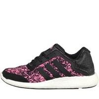 adidas Womens Pure Boost Lightweight Neutral Running Shoes Core Black/Core Black/Solar Pink