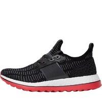 adidas Womens Pure Boost ZG Zero Gravity Primeknit Neutral Running Shoes Core Black/Dark Solid Grey/Shock Red