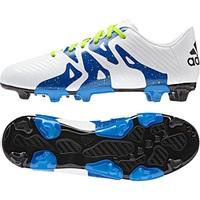 adidas X 15.3 Firm Ground Football Boots - Kids White, White
