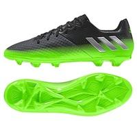 adidas Messi 16.2 Firm Ground Football Boots - Dark Grey/Silver Metall, Green