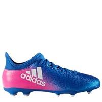 adidas X 16.3 Firm Ground Football Boots - Blue/White/Shock Pink, Blue