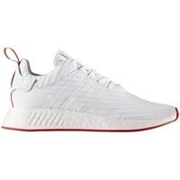 adidas NMDR2 Primeknit White men\'s Shoes (Trainers) in White