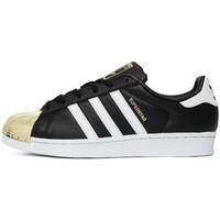 adidas superstar metal toe gold metallic mens shoes trainers in white